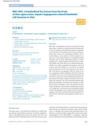 И. Бишофф-Конт, и др. BNO 1095, стандартизированный сухой экстракт из плодов Vitex agnus-castus, in vitro нарушает функции эндотелиальных клеток, связанные с ангиогенезом